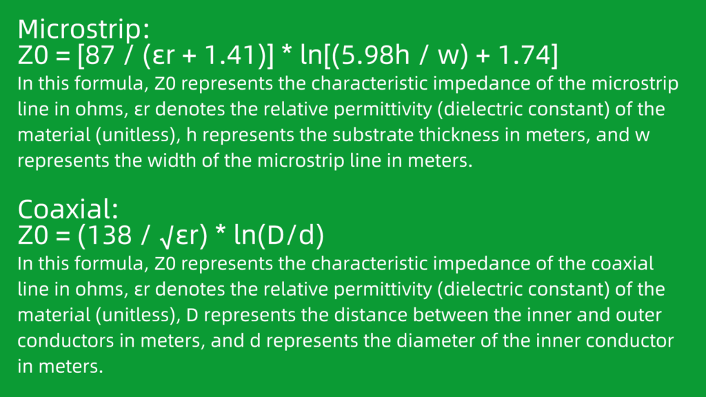 impedance formulas