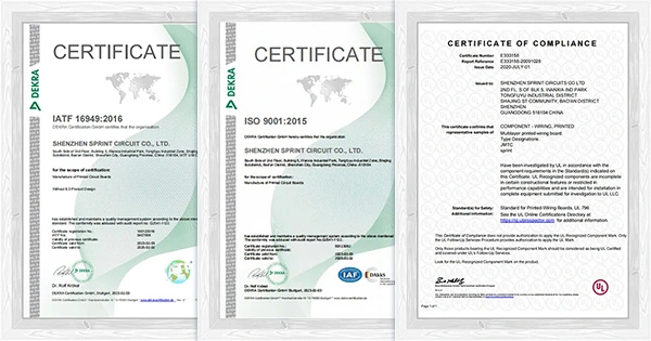 Certificación de PCB